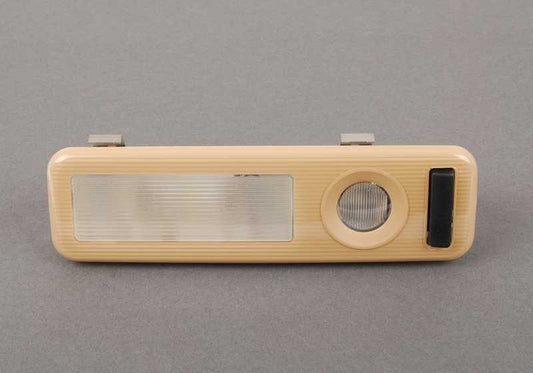 Luz de lectura interior trasera izquierda beige OEM 63318366435 para BMW E39 (todos los modelos compatibles). Original BMW.