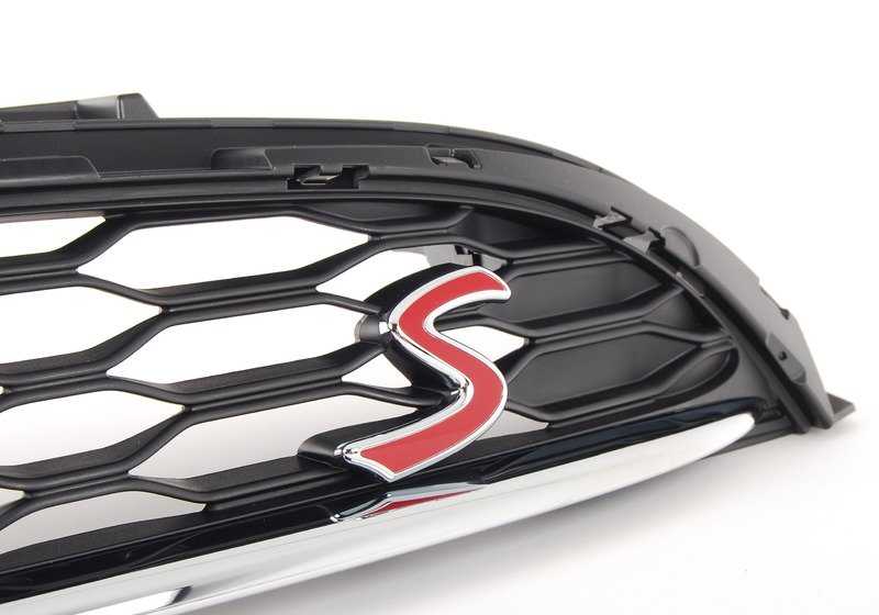Rejilla decorativa del capó OEM 51137335528 para MINI F55, F56, F57 (Cooper S). Pieza original MINI.