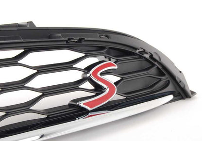 Rejilla decorativa del capó OEM 51137335528 para MINI F55, F56, F57 (Cooper S). Pieza original MINI.