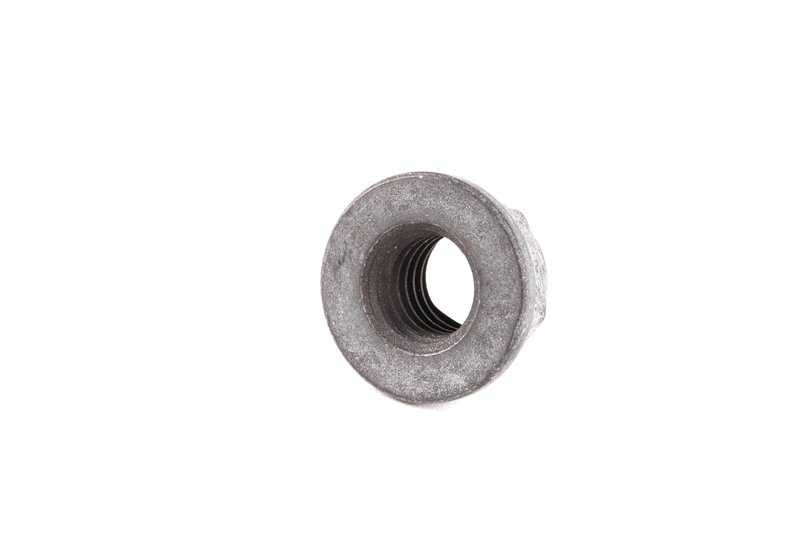 Tuerca de sujeción OEM 33321140569 para BMW E38 {725tds, 728i} con distintos motores y transmisiones. Compatible con versiones automáticas y manuales. Original BMW.