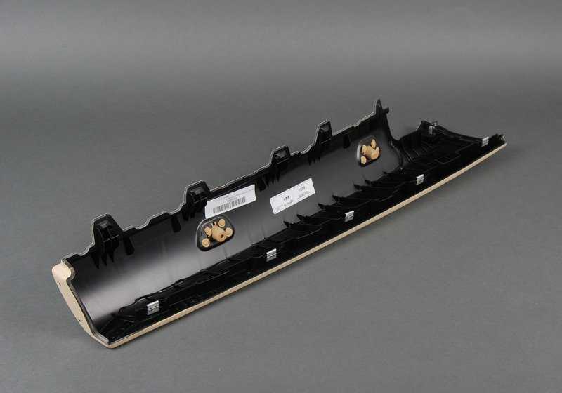 Revestimiento antepecho derecho OEM 51439150930 para BMW Serie 3 E93, E93 LCI, color CREAMBEIGE. Original BMW.