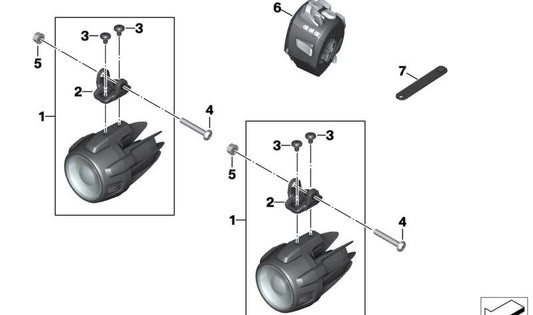 Interruptor izquierdo manillar OEM 61318414991 para BMW Motorrad C 400 X (CK09, 0C09, 0C31, 0S11) desde 07/2018 en adelante. Original BMW Motorrad.