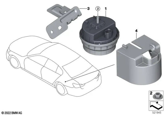 Notfall -Sirenenabdeckung für BMW F90, G30, G31, G38, G32, G12 (OEM 65759826600). Original BMW