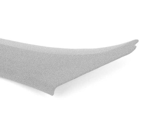 Tapa embellecedora del parabrisas izquierda (color gris plata) OEM 51438126429 para BMW E34 518i, 520i, 524td. Original BMW.