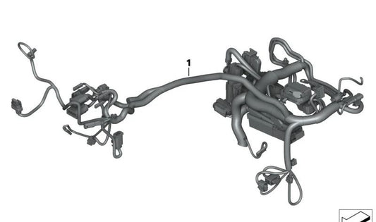Chicote elétrico principal OEM 61117108706 para motocicletas BMW R 18, R 18 Classic. Originais BMW Motorrad.