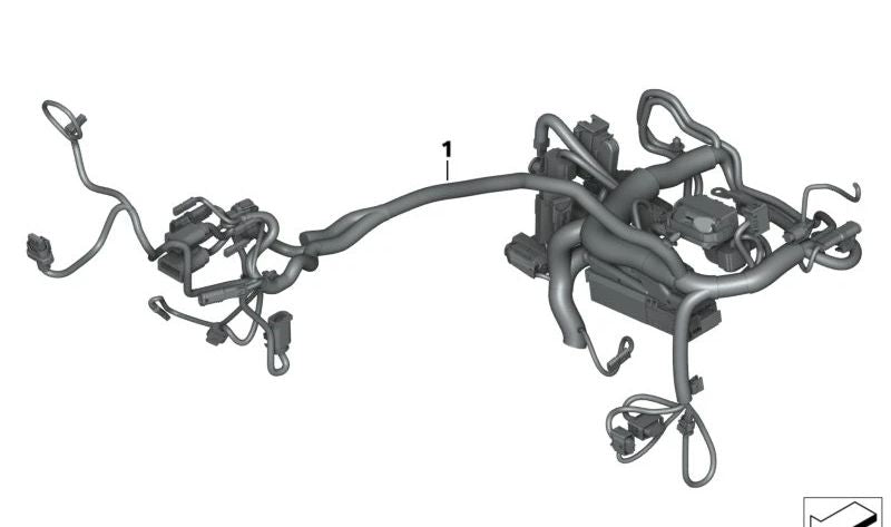 Mazo de cables principal OEM 61111542497 para motos BMW R 18, R 18 Classic. Original BMW Motorrad.
