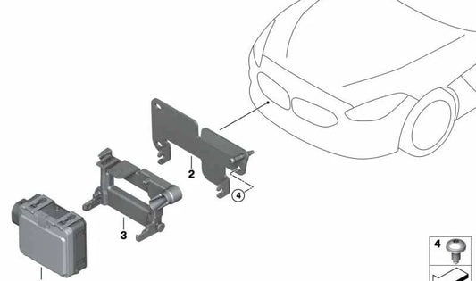 Soporte sensor de aparcamiento PDC OEM 66316883740 para BMW Z4 G29. Original BMW.