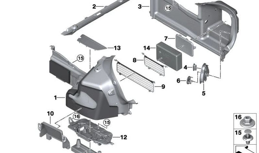 OM de revestimento lateral direito 51477489586 para BMW G23, G83. BMW original.