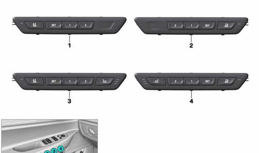 Módulo de controle para funções do banco esquerdo OEM 61316826723 para BMW Série 7 (G11, G12). BMW originais.