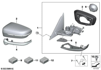 Aro de sujeción izquierdo para BMW G30, G31, G38, G32, G11, G12, G14, G15, G16 (OEM 51167418813). Original BMW.