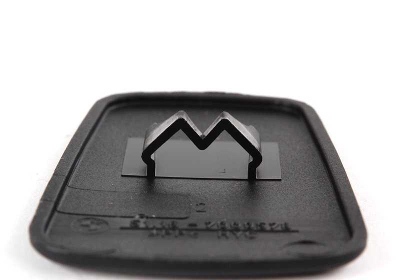 Tapa embellecedora para hueco de asidero OEM 51167010928 para BMW Serie 3 E46 (316Ci, 318Ci). Color negro. Pieza original BMW.
