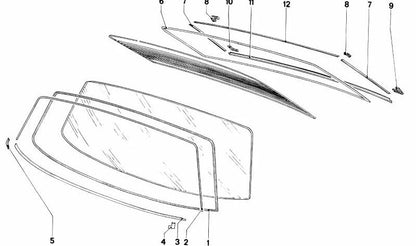 OEM Corner Molding 51311820269 for BMW E12 and E28. Genuine BMW.