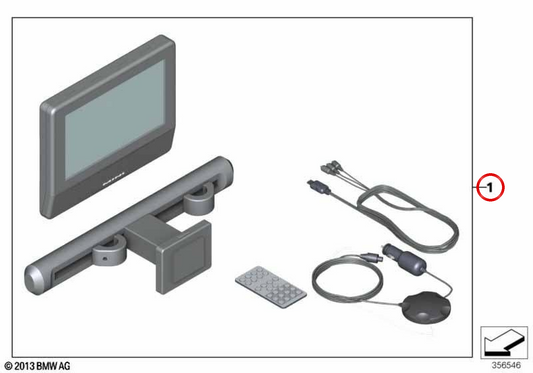 Tablet-Einzel-DVD-System OEM 65122355742 für MINI R50, R53, R56, F56, Clubman R55, Cabrio R57, Countryman R60... und mehr. Originaler MINI.