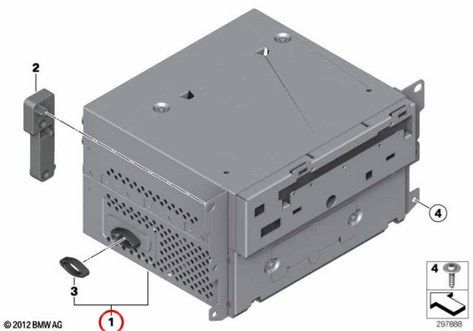 Unità principale Highunit OEM 65126826797 per BMW F20, F21, F22, F30, F31, F34, F80, F32, F33, F36, F82, F83, F07, F10, F11, F06, F12, F13, F01, F02, F25, F25, F25, F26, F15, F85, F16, F86. BMW originale.