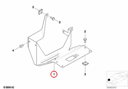 OEM CD Changer Support 65128378545 for BMW E46. Original BMW.