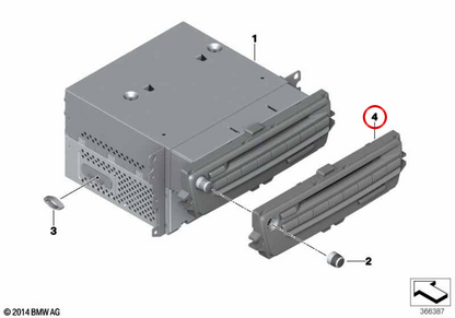 Radio OEM 65129270250 pour BMW E81, E82, E87, E88, E90, E91, E92, E93, E84, E89. BMW d'origine.