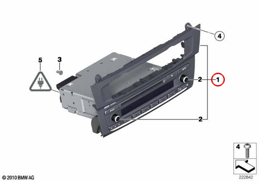 Rádio CD BMW Business para BMW F25 (OEM 65129304845). BMW genuíno
