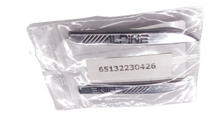 Alto -falantes do emblema “Alpine” OEM 65132230426 para BMW F20, F21, F22, F23. 2 peças definidas para alto -falantes. BMW original.