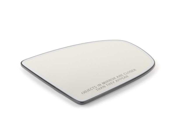 Cristal de espejo retrovisor derecho convexo OEM 51167174988 para BMW E70, E71, E72 (X5, X6). Original BMW.