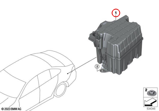 Subwoofer OEM 65135A594D9 para BMW G60, G90. Original BMW.