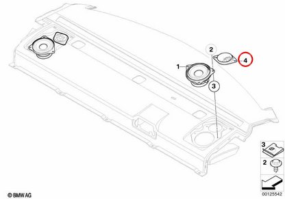 Tweeter Sheeps Sound individuale Sound OEM 65137838902 per BMW E90, E91, E92, E93, E60, E61. BMW originale.