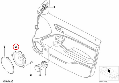 Graves Hifi OEM 65138368238 für BMW E46. Original BMW.