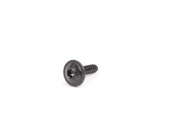 Tornillo para chapa con brida para BMW X4 F26, X5 E70, F15, F85, X6 E71, F16, Z4 E85, E86, MINI R55, R56, R57 (OEM 07147136006). Original BMW