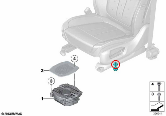 Cubre bajos central OEM 65139278360 para BMW F16, F86. Original BMW.
