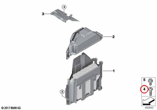 Tornillo OEM 65139907503 para BMW i3 (I01), i8 (I12) y MINI (F54, F55, F56, F57, F60). Original BMW y MINI.