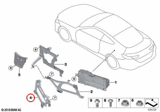 ATM / LTE SUPPORT OEM 65159865421 for BMW F93, G16. Original BMW.