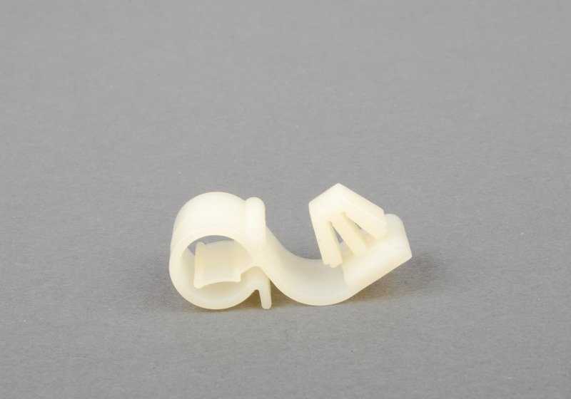 Soporte sujeta cables Ø8mm OEM 61131379350 para BMW E34, E32, E31. Original BMW.