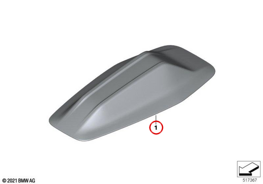 Couverture de l'antenne M Performance OEM 65205A59AB9 pour BMW G60, G68, G90, G70, G45. BMW d'origine.
