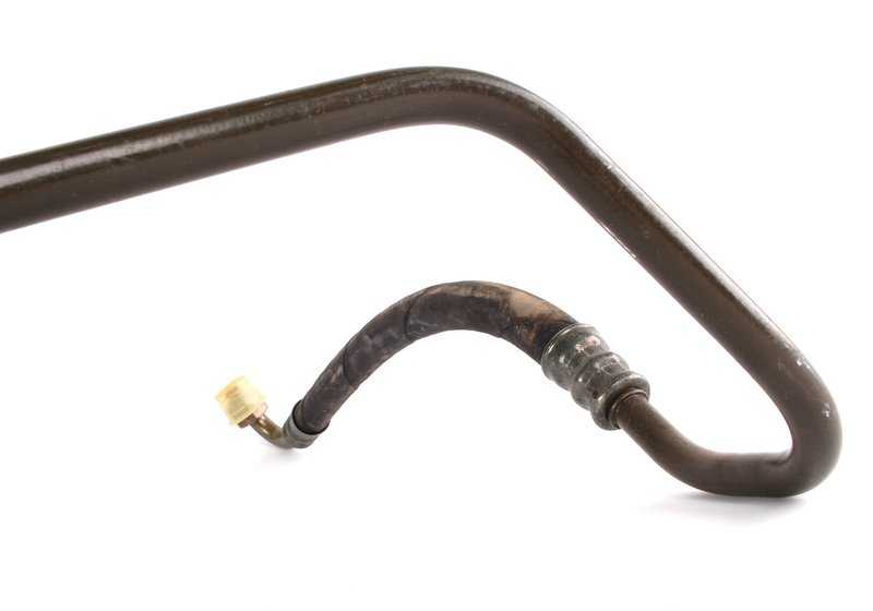 Tubo de retorno del radiador de aceite OEM 17221177271 para BMW E24 628CSi y 635CSi (modelos Automático). Original BMW.
