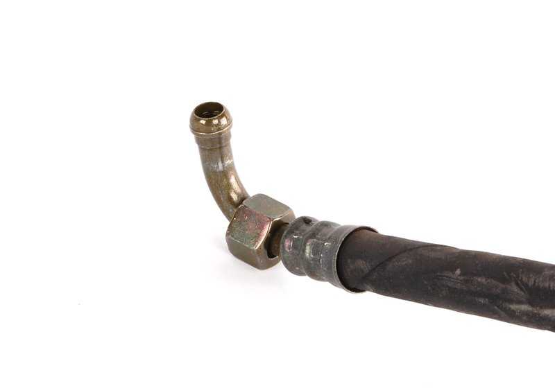 Tubo de retorno del radiador de aceite OEM 17221177271 para BMW E24 628CSi y 635CSi (modelos Automático). Original BMW.