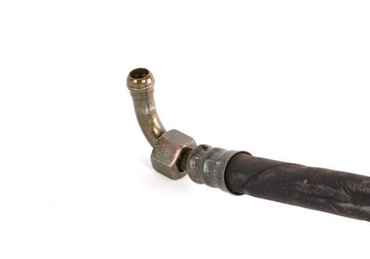 Tubo de retorno del radiador de aceite OEM 17221177271 para BMW E24 628CSi y 635CSi (modelos Automático). Original BMW.