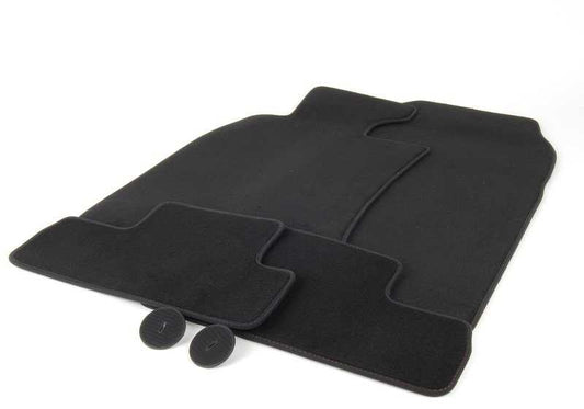 Juego de alfombrillas de velours Panther Black OEM 51479126109 para MINI Cabrio R52 (11/2002 - 07/2008). Original MINI.