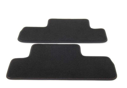 Juego de alfombrillas de velours Panther Black OEM 51479126109 para MINI Cabrio R52 (11/2002 - 07/2008). Original MINI.