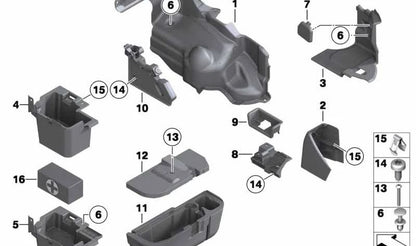 Bandeja portaobjetos OEM 51479179613 para BMW Z4 E89. Original BMW.