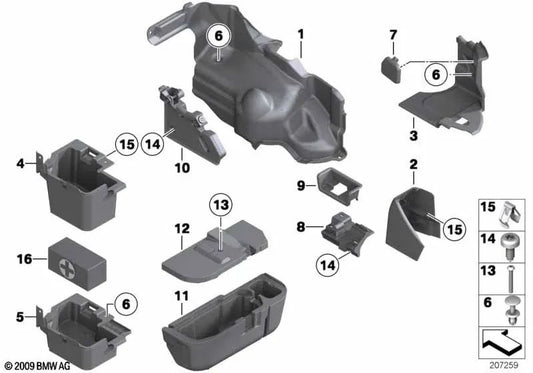 Suporte direito ao BMW Z4 E89 (OEM 51479140790). BMW original