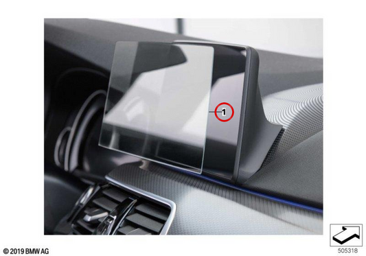 Bildschirmschutz für taktile Anzeige OEM 65502475154 für BMW G01, G02. Original BMW.
