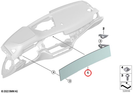 OEM Multifunktionsbildschirm 65505A7B2D7 für BMW G20, G21, G28, G80, G81, G22, G23, G26, G82, G83. Original BMW.