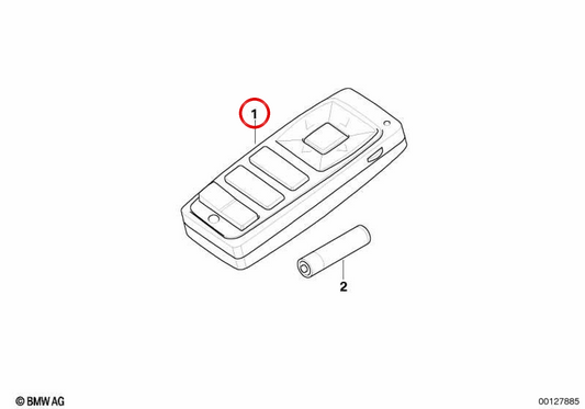 Remote Contrôle pour le verrouillage central OEM 65506921563 pour BMW E70, E71, E72. BMW d'origine.
