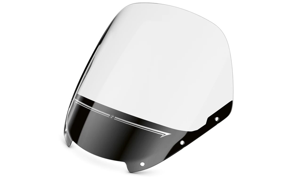 Parabrisas alto tintado OEM 77339444312 para motos BMW R 18 B, R 18 Transcontinental. Original BMW Motorrad.