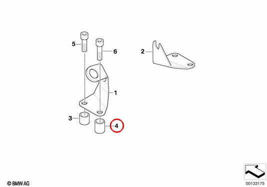 Douille OEM 65617652696 pour BMW R1100RT, R850RT, R1200RT, R1150RT... et plus encore. BMW Motorrad d'origine.