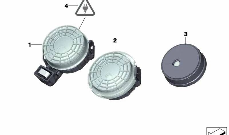 Sensor de lluvia, luz, solar y empañamiento OEM 61359254025 para BMW F07, F10, F11, F06, F12, F13, F01, F02, F04, F25, E70, E71, E72. Original BMW.