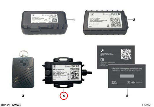 Système de sécurité MINI Security Pro avec. Service 1 an OEM 65705B3CA01 pour MINI F56, F55, Clubman F54, Cabrio F57, Countryman F60, Aceman J05, Cooper J01... et plus encore. MINI d'origine.