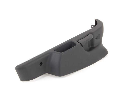 Tapa lateral derecha asiento negro OEM 52108398246 para BMW Z3 E36 (modelos: 1.8, 1.9, 2.0 con cambio manual y automático, años 1995-2002). Original BMW.
