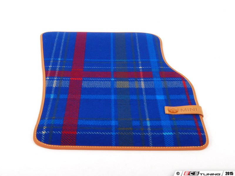 Juego de alfombrillas textiles delanteras azul Speedwell para MINI F55, F56, F57, F65, F66, F67 con volante a la izquierda OEM 51472354172 Original MINI
