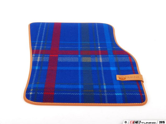 Juego de alfombrillas textiles delanteras azul Speedwell para MINI F55, F56, F57, F65, F66, F67 con volante a la izquierda OEM 51472354172 Original MINI