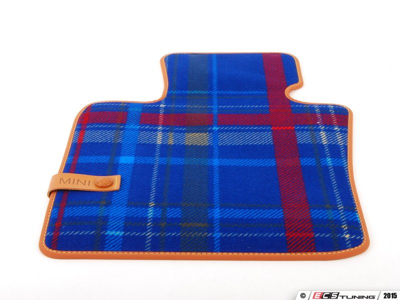 Juego de alfombrillas textiles delanteras azul Speedwell para MINI F55, F56, F57, F65, F66, F67 con volante a la izquierda OEM 51472354172 Original MINI
